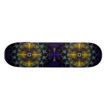 Kompass-abstraktes Digital-Fraktal Skateboarddeck