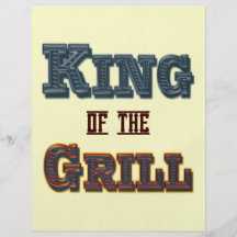 König der Grill-Flyer-Schablone