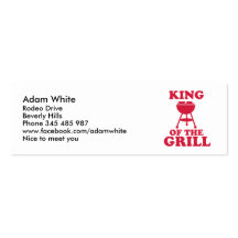 König des Grills - GRILLEN Visitenkartenvorlagen