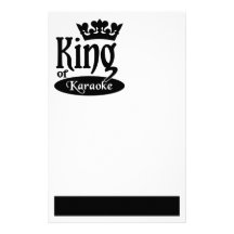 König des Karaokes stationär, fertigen besonders a Druckpapiere