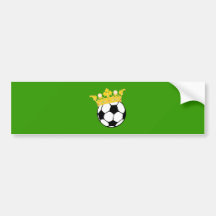 König Fußball king soccer Auto Sticker