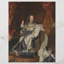 König Louis XV als Kind durch Hyacinthe Rigaud Bedruckte Flyer