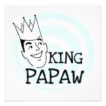 König Papaw T-shirts und Geschenke Personalisierte Ankündigung