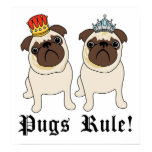 König-und Königin-Mops-Plakate und Drucke poster