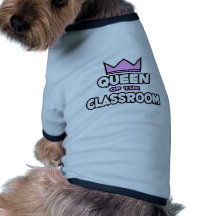 Königin des Klassenzimmers Hunde-t-shirt