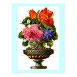 Königliche dekorative Blumen Postkarte