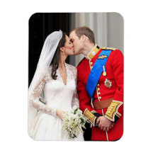 Königliche Hochzeit Rechteckige Magnete