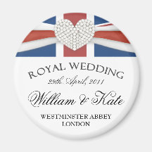 Königliche Hochzeit - William- u. Kateandenken-Mag Kühlschrankmagnete