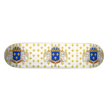 Königlicher Standard des Königreiches von Frankrei Individuelles Skateboard