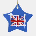 Königreich-Bürsten-Flagge Ornament