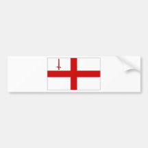 Königreich-Stadt von London-Flagge Auto Sticker