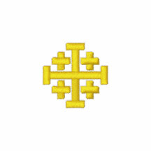Königreich von Jerusalem stickte Polo-Hemd