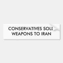 KONSERVATIVE VERKAUFTEN WAFFEN NACH DEN IRAN AUTO AUFKLEBER