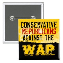 Konservativer GOP gegen den Kriegs-Knopf Buttons
