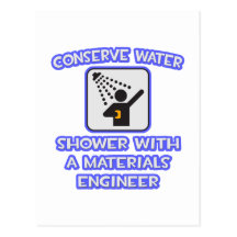 Konservieren Sie Wasser. Duschen Sie w-Material-In Postkarte