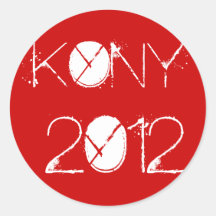 Kony 2012 runde aufkleber