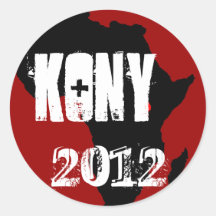 Kony 2012 runde sticker