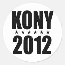 Kony 2012 runde sticker
