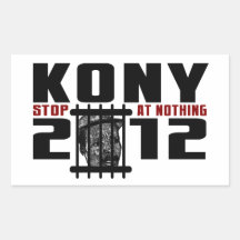 Kony 2012 - Stoppen Sie an nichts Sticker