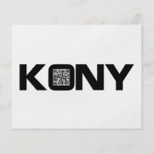 Kony 2012 Video-QR Code Joseph Kony Individuelle Flyer