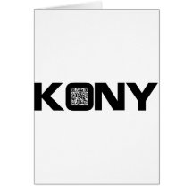 Kony 2012 Video-QR Code Joseph Kony Karten