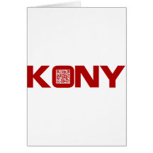 Kony 2012 Videocode Joseph Kony ROT-QR Karten