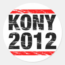 Kony Bewegung 2012 Runde Aufkleber