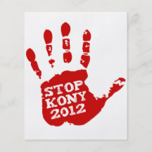 Kony Handprint Halt 2012 Joseph Kony Flyerbedruckung
