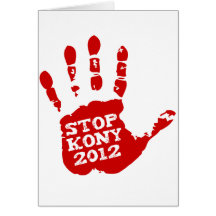 Kony Handprint Halt 2012 Joseph Kony Karte