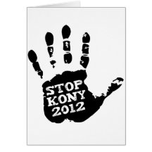 Kony Handprint Halt 2012 Joseph Kony Karten