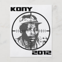 Kony Joseph Kony Ziel-Fadenkreuze 2012 Flyer Druck