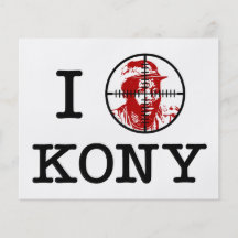 Kony Joseph Kony Ziel-Fadenkreuze 2012 Flyerdruck