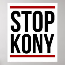 Kony Plakat 2012 - stoppen Sie Kony