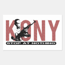 KONY - Stoppen Sie an nichts. Kindersoldat Rechteckige Aufkleber