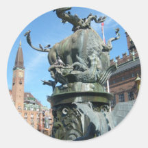 Kopenhagen, Dänemark Runder Sticker