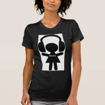 Kopfhörer, die Ukulele-Musik stauen Tshirt
