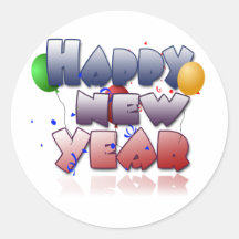 Kopie newyear2 runde aufkleber