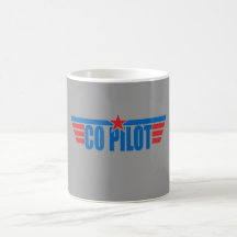 Kopilot Wings Abzeichen - Luftfahrt Kaffeetasse