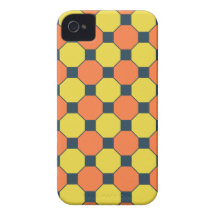 Korallenrote Pfirsich-Zitronen-Eifer-Gelb-blaues G Case-Mate iPhone 4 Hülle
