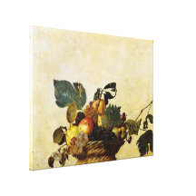 Korb mit Frucht, Caravaggio Galerie Faltleinwand