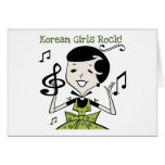 Koreanischer Mädchen-Felsen Karten