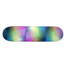 Körniger Regenbogen abstrakt Bedrucktes Skateboard