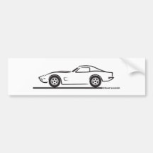 Korvette 1973 autosticker