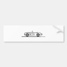 Korvette-Kabriolett 1958 Auto Aufkleber