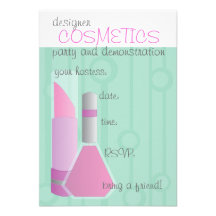 Kosmetik-Party Individuelle Ankündigskarten