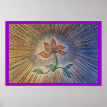 Kosmische Blume Posterdrucke