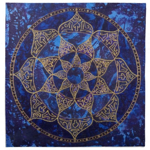 Kosmische Lotus-Servietten