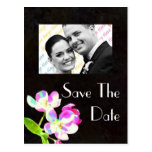 Kosmische Postkarte der Blüten Save the Date