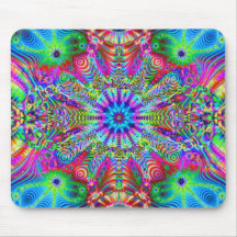 Kosmisches Creatrip - psychedelischer trippy Entwu Mauspads