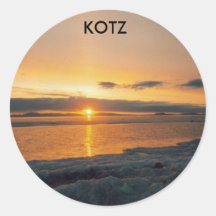 kotzebue Sonnenuntergang, KOTZ Runder Aufkleber